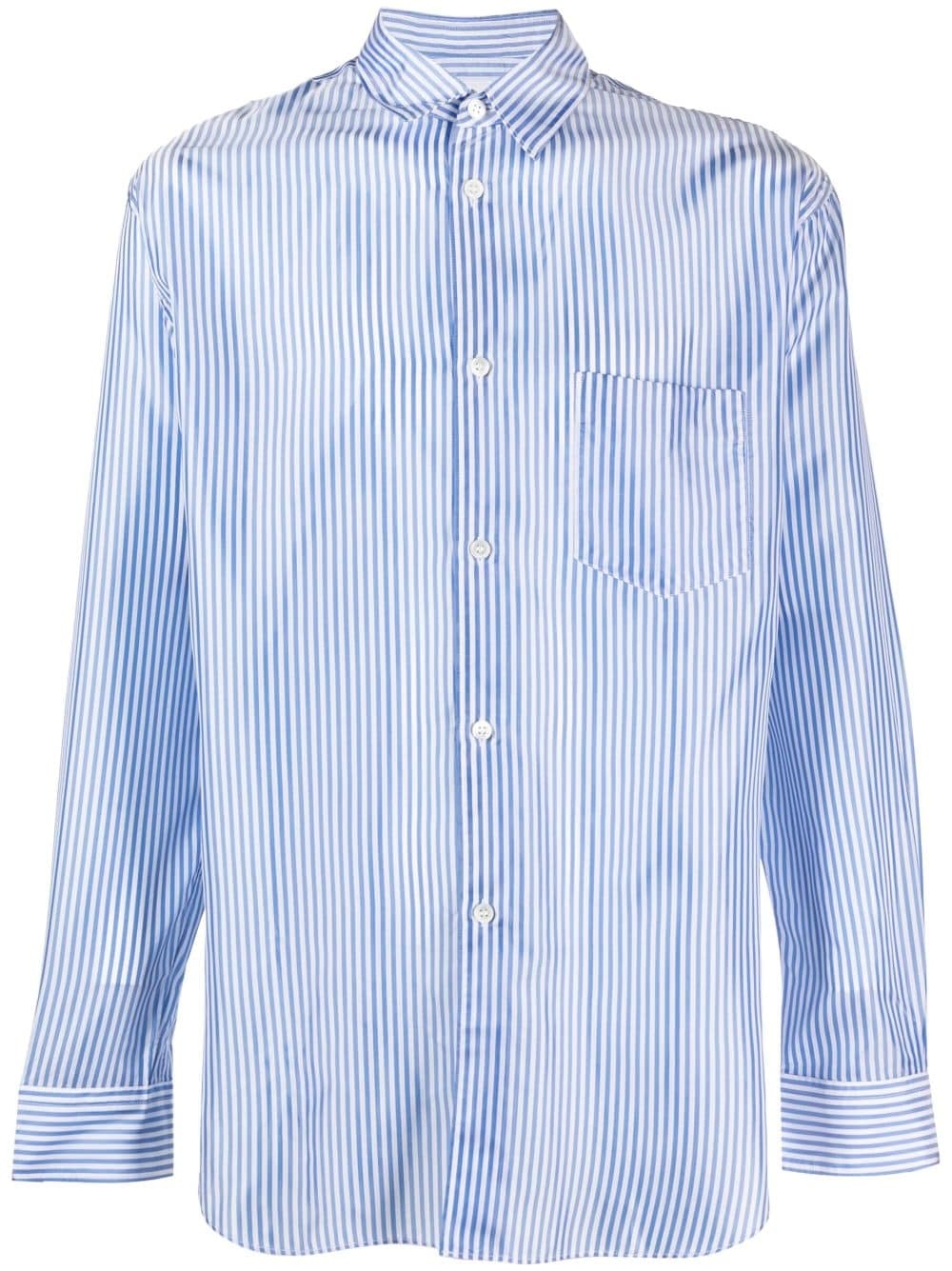 striped long-sleeve shirt - 1