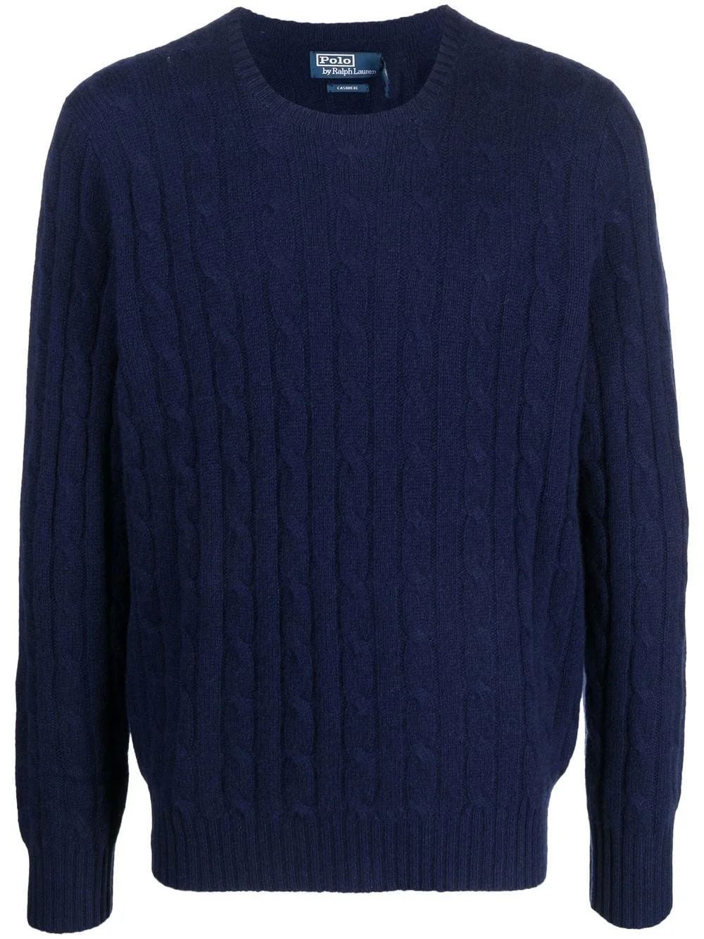 cable knit cashmere sweater - 1