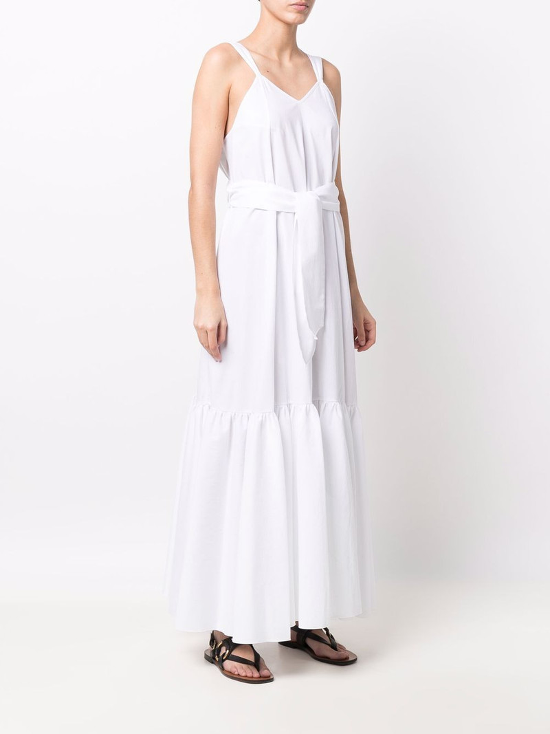 panelled tied-waist dress 3