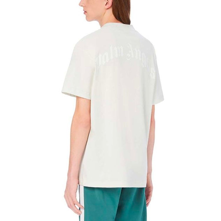 Men's PALM ANGELS Teddy Bear Pattern Printing Round Neck Short Sleeve White PMAA001E20JER0044401 - 6