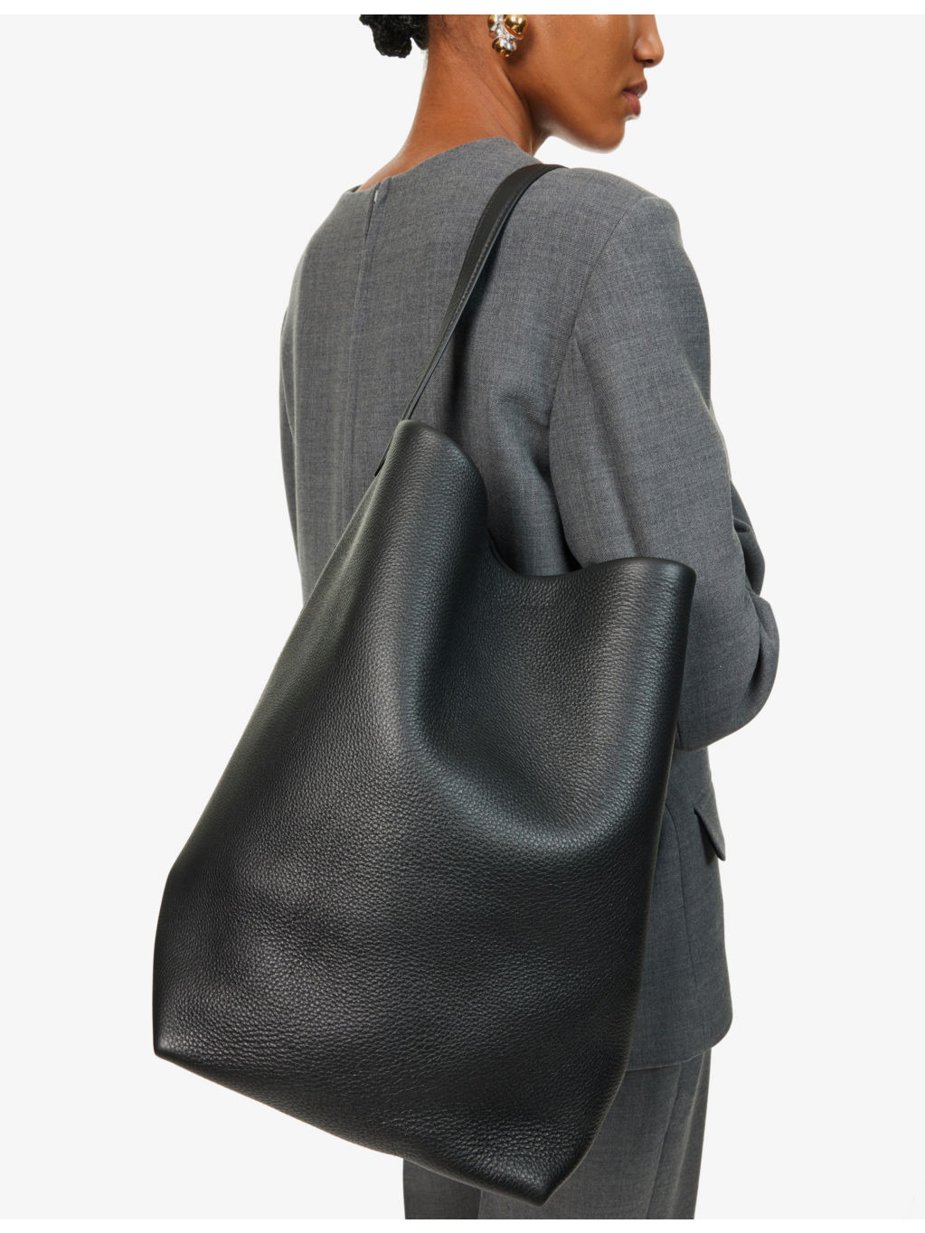 Park large leather tote bag - 2