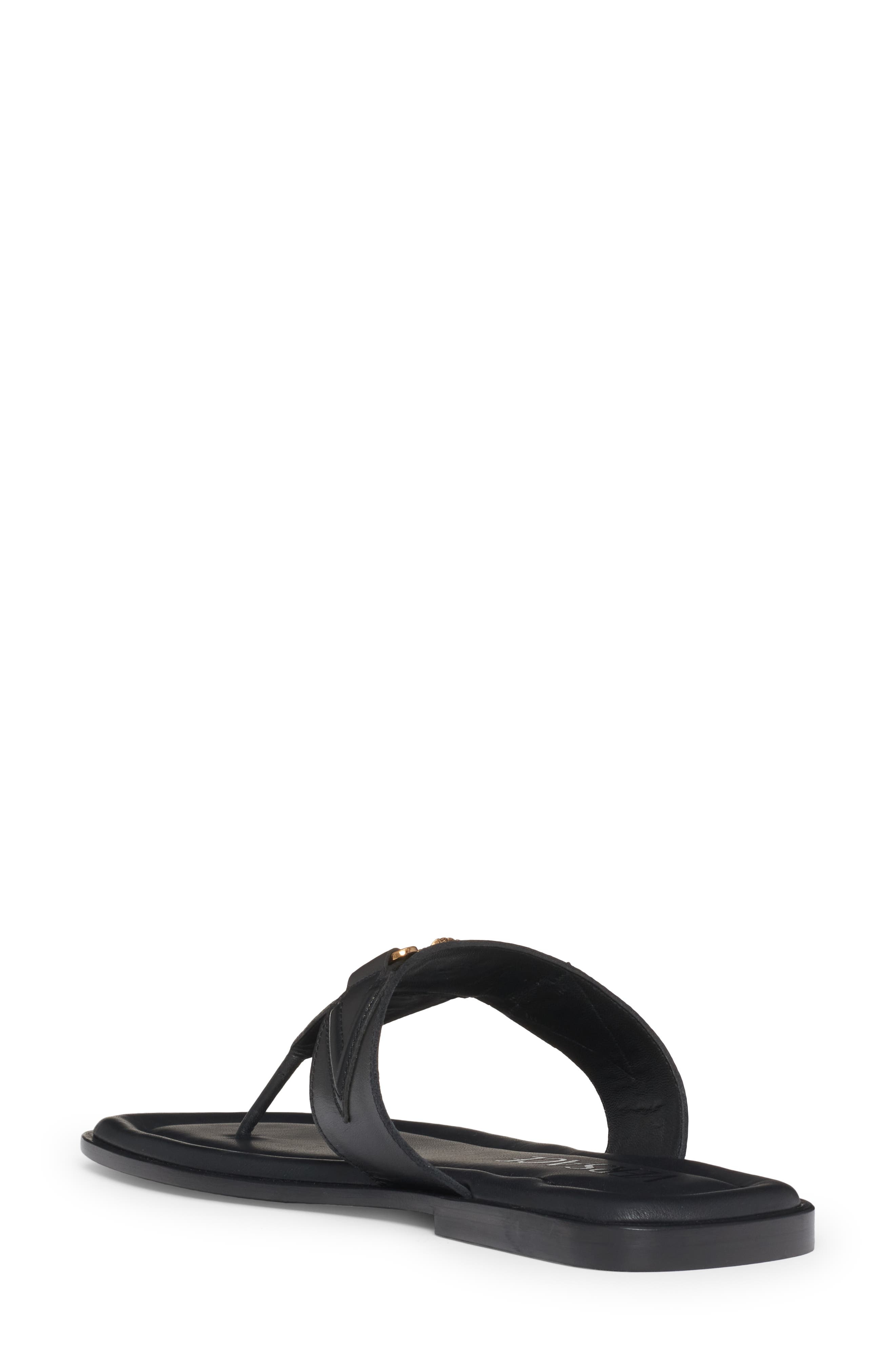 Biggie Medusa Flip Flop in Black  Gold - 2