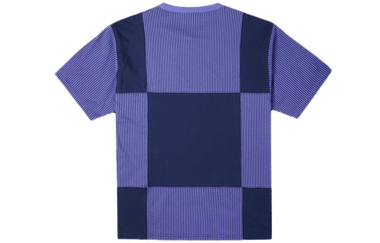 Converse Color Blocked Jersey Pocket T-Shirt 'Purple' 10023255-A01 - 2