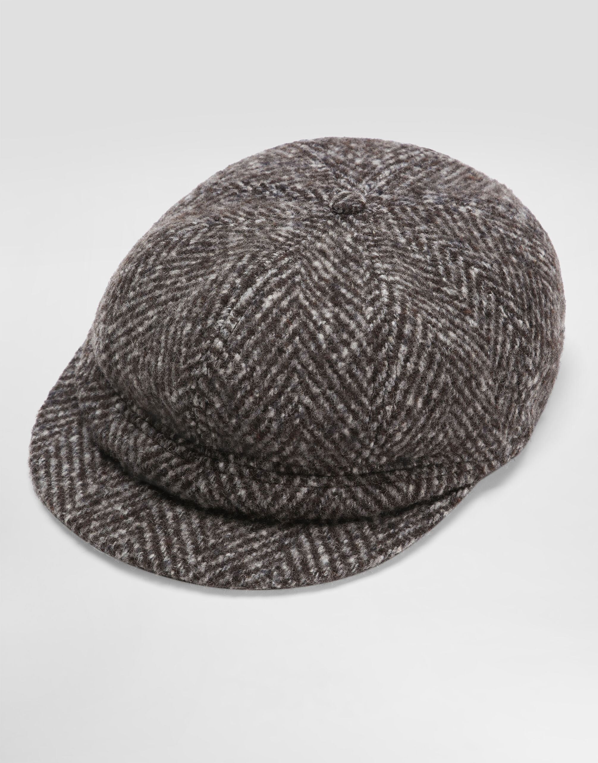 Flat cap in herringbone wool - 3