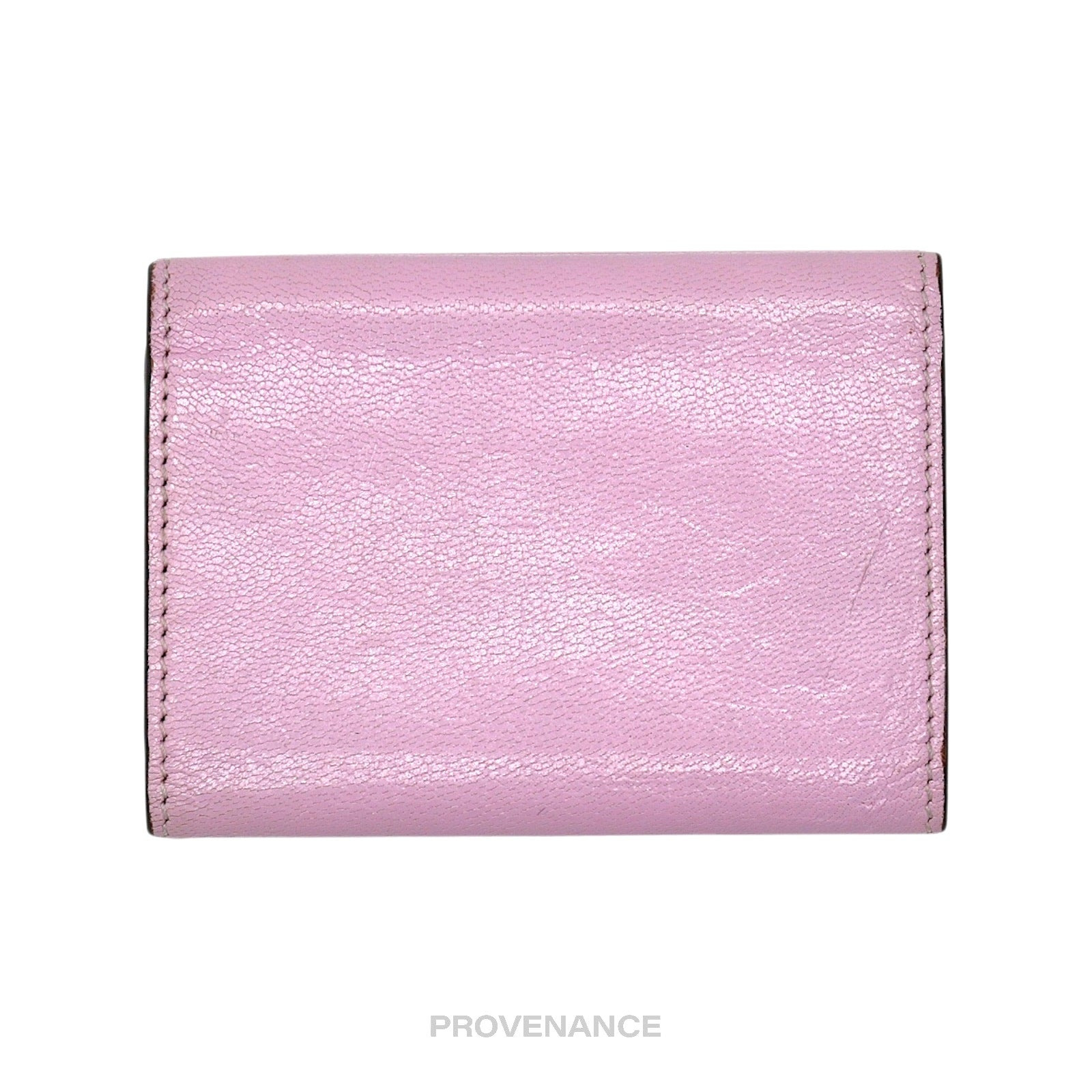 Givenchy Trifold Wallet - Two Tone Pink Red Leather - 2