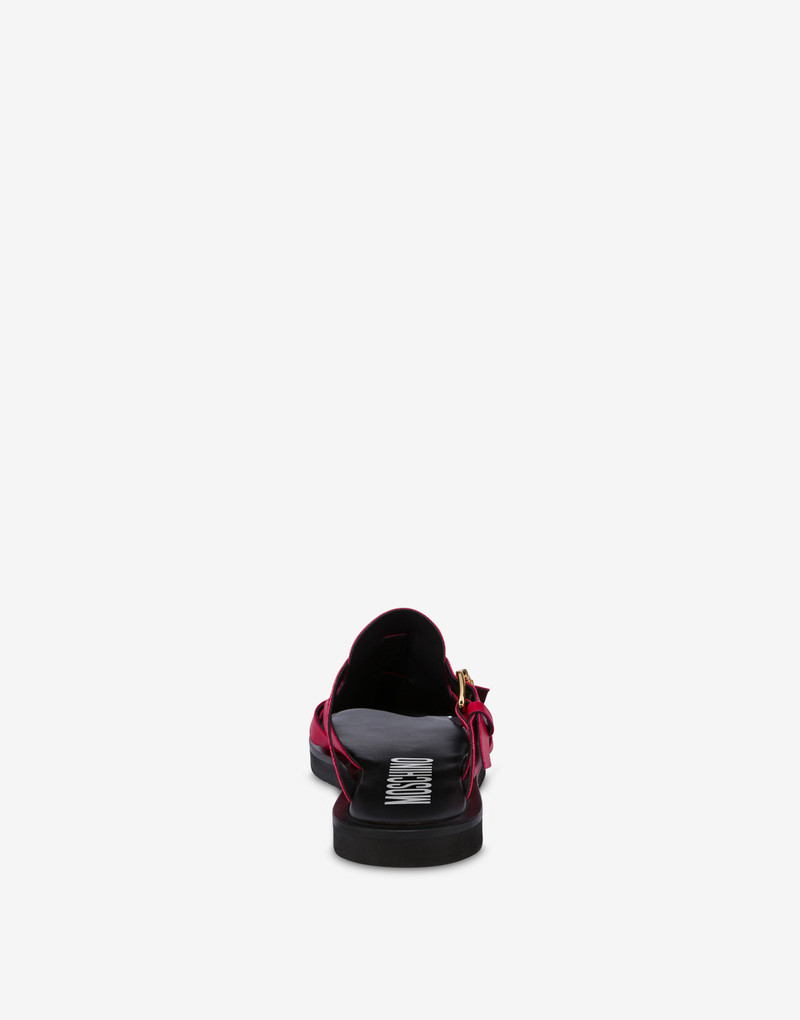 Moschino DOUBLE BUCKLE CALFSKIN SANDALS outlook