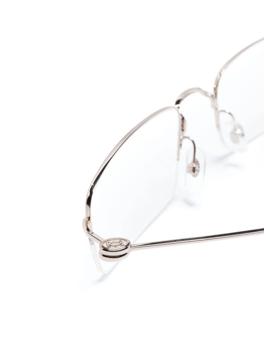 rectangular-frame metal glasses - 3