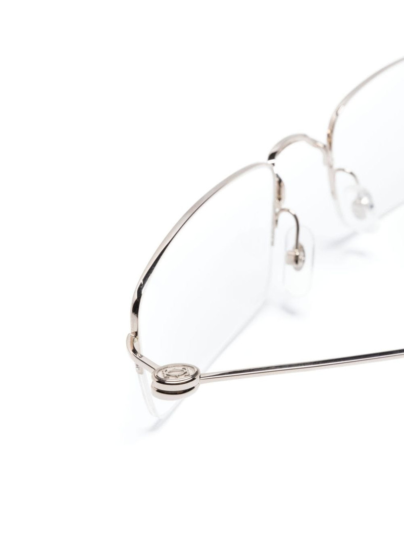 rectangular-frame metal glasses 3