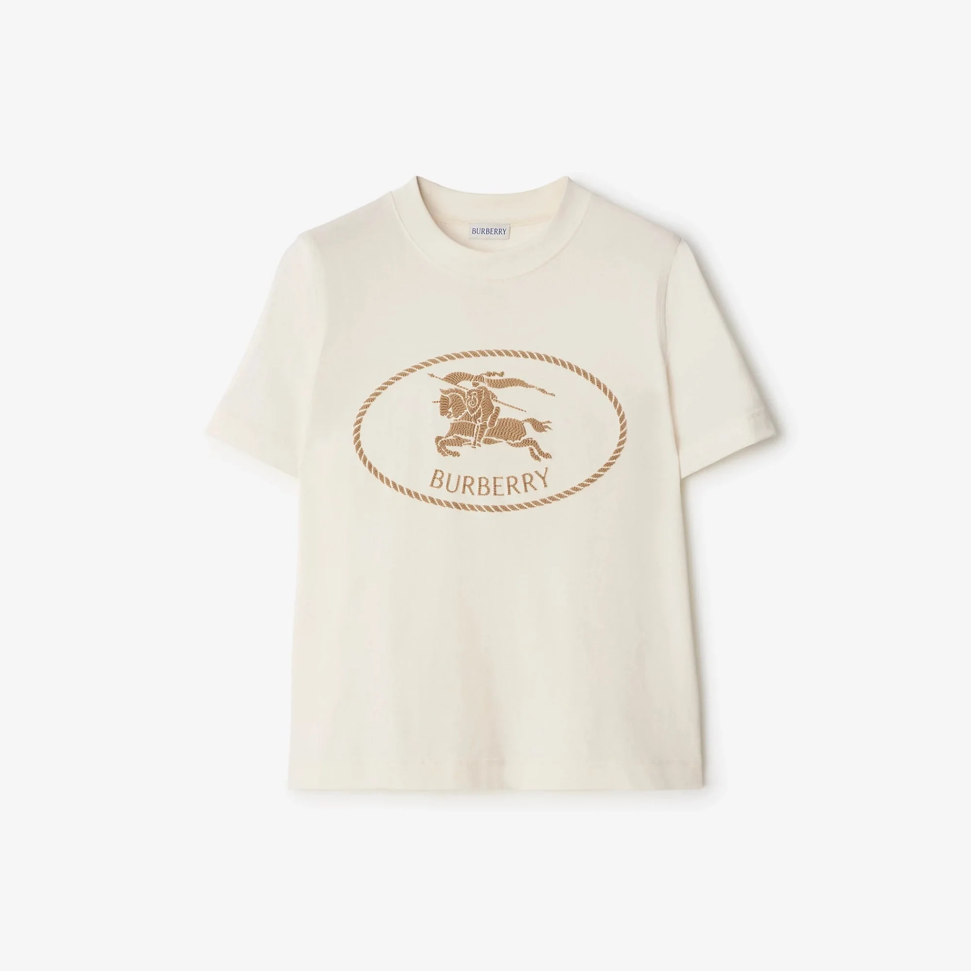 Burberry Cotton T-shirt With Ekd Stamp - 1
