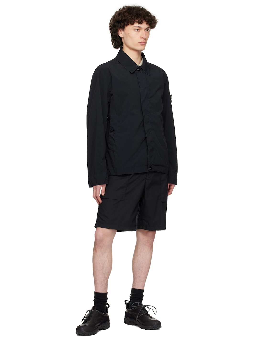 Navy Light Compact Touch Poly-TC Jacket - 5