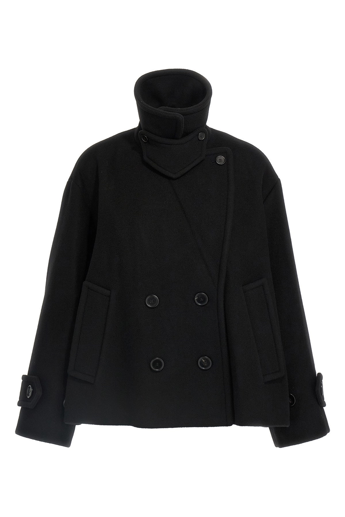 Double breasted wool coat - 3