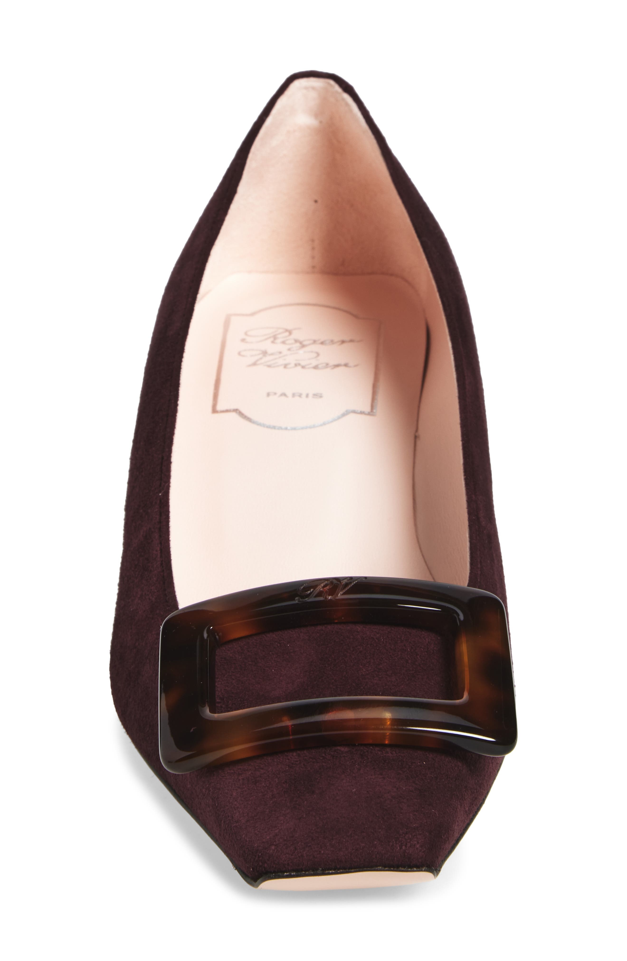 Roger Vivier Belle Vivier Block Heel Pump in Kraft Chiaro at Nordstrom - 3