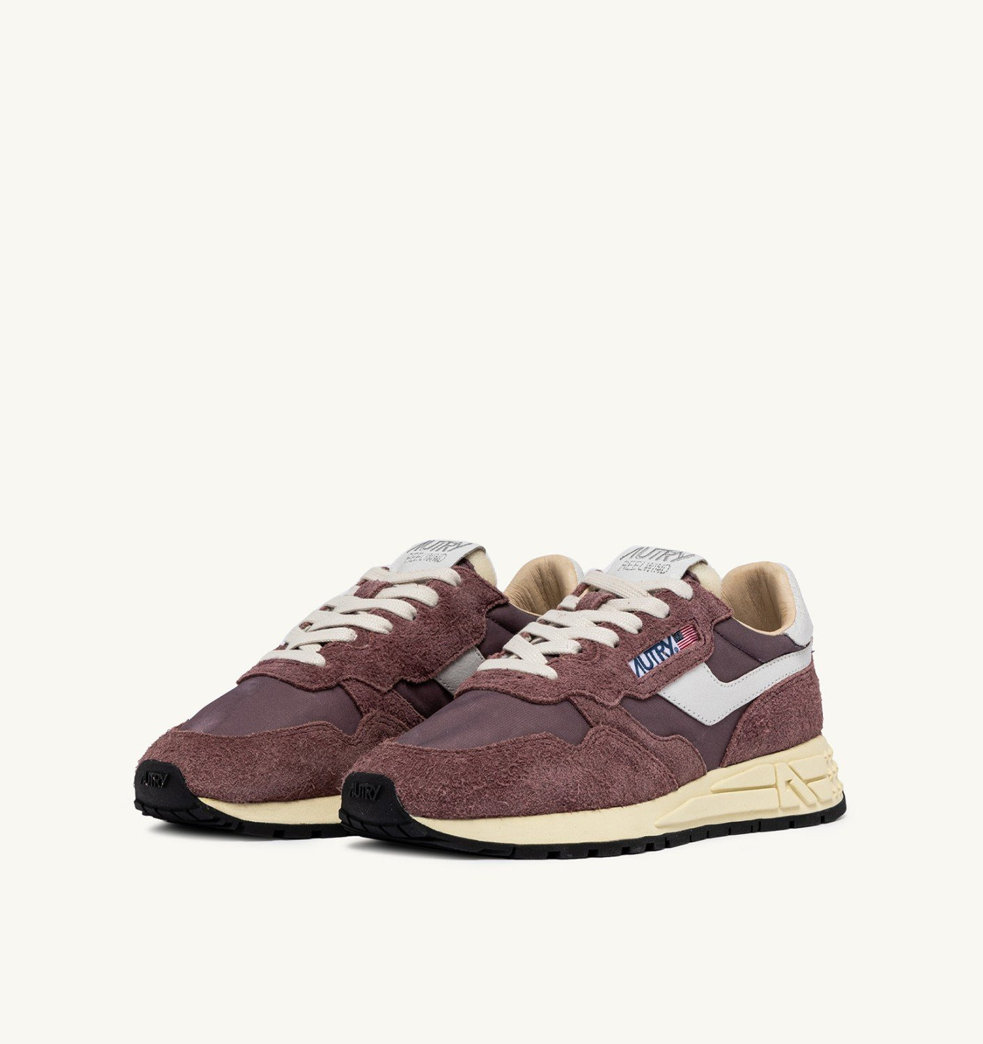 REELWIND LOW SNEAKERS IN TAUPE NYLON AND SUEDE - 2