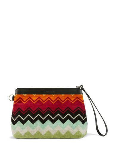 Missoni zigzag-print travel pouch outlook