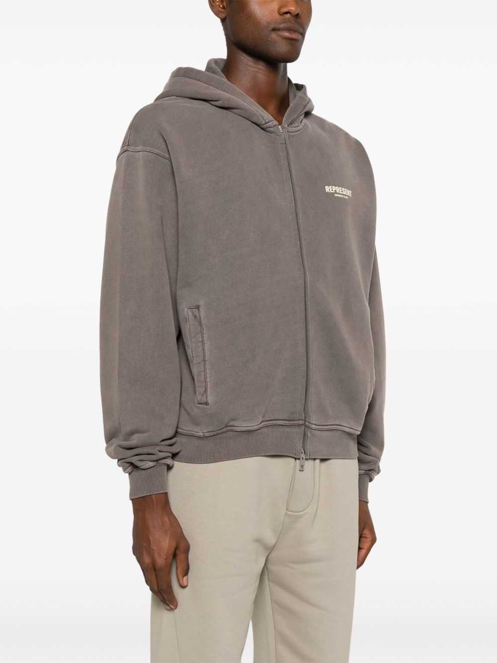 logo-print hoodie - 3