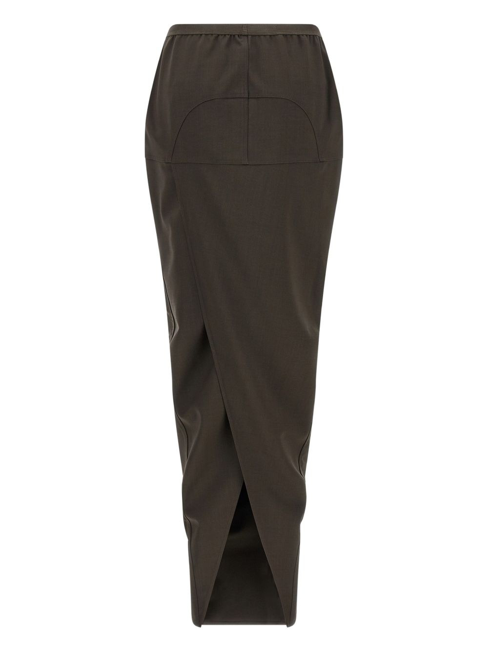 crossover elastic-waistband skirt - 2