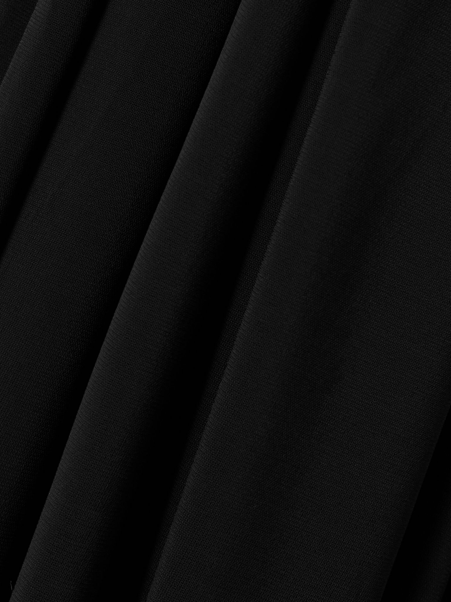 Belted gathered jersey halterneck maxi dress Black - 4