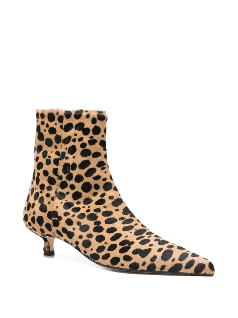 Aeyde Sofie Leo print ankle boots outlook