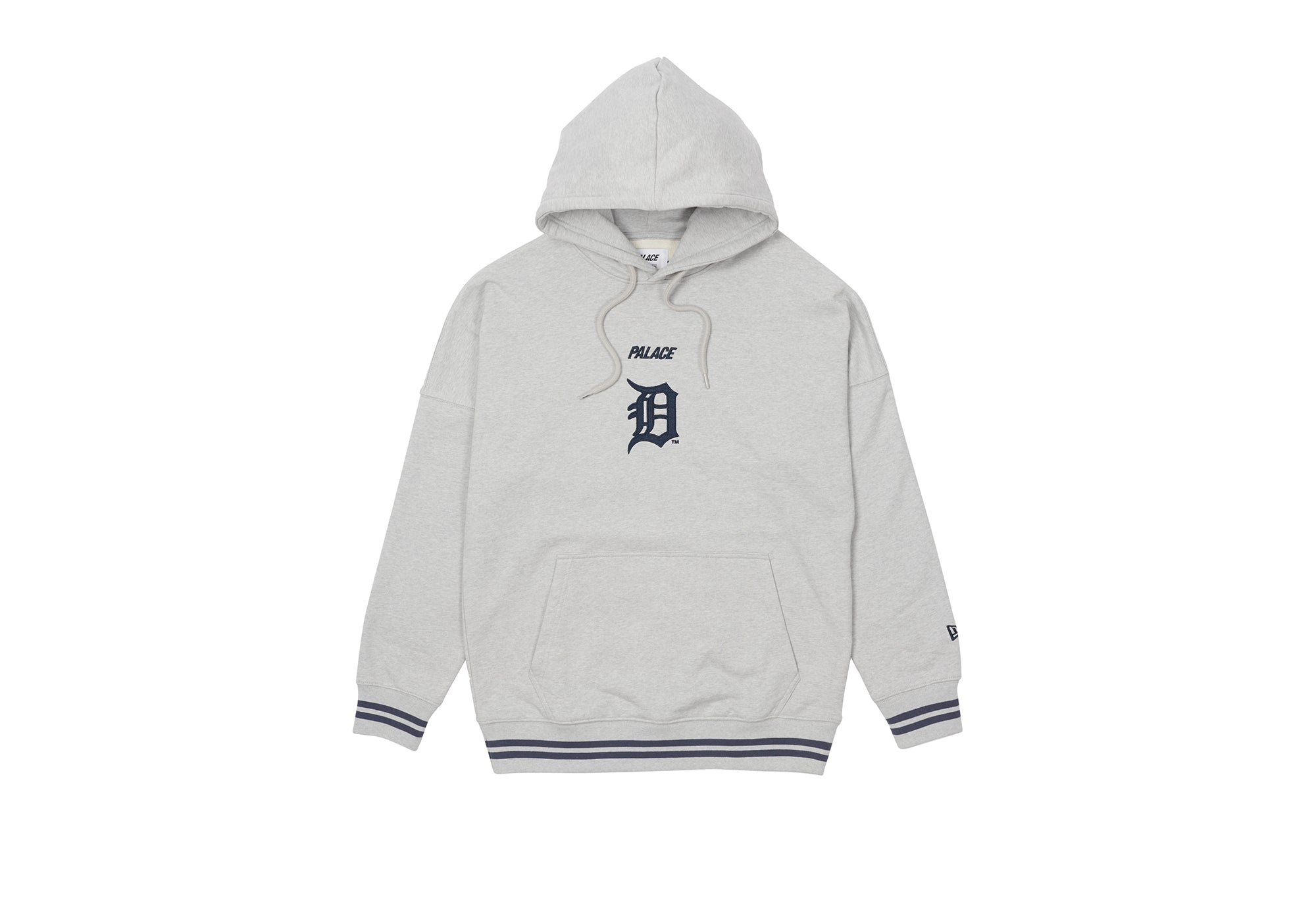 PALACE DETROIT TIGERS NEW ERA DROP SHOULDER HOOD GREY MARL - 2