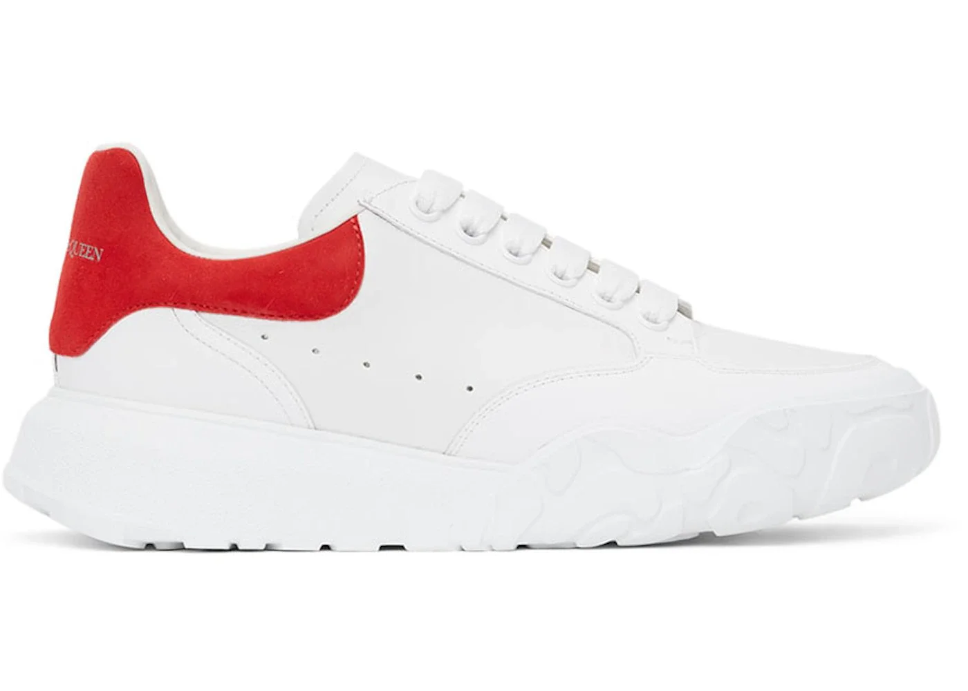 Alexander McQueen Court Trainers White Red - 1