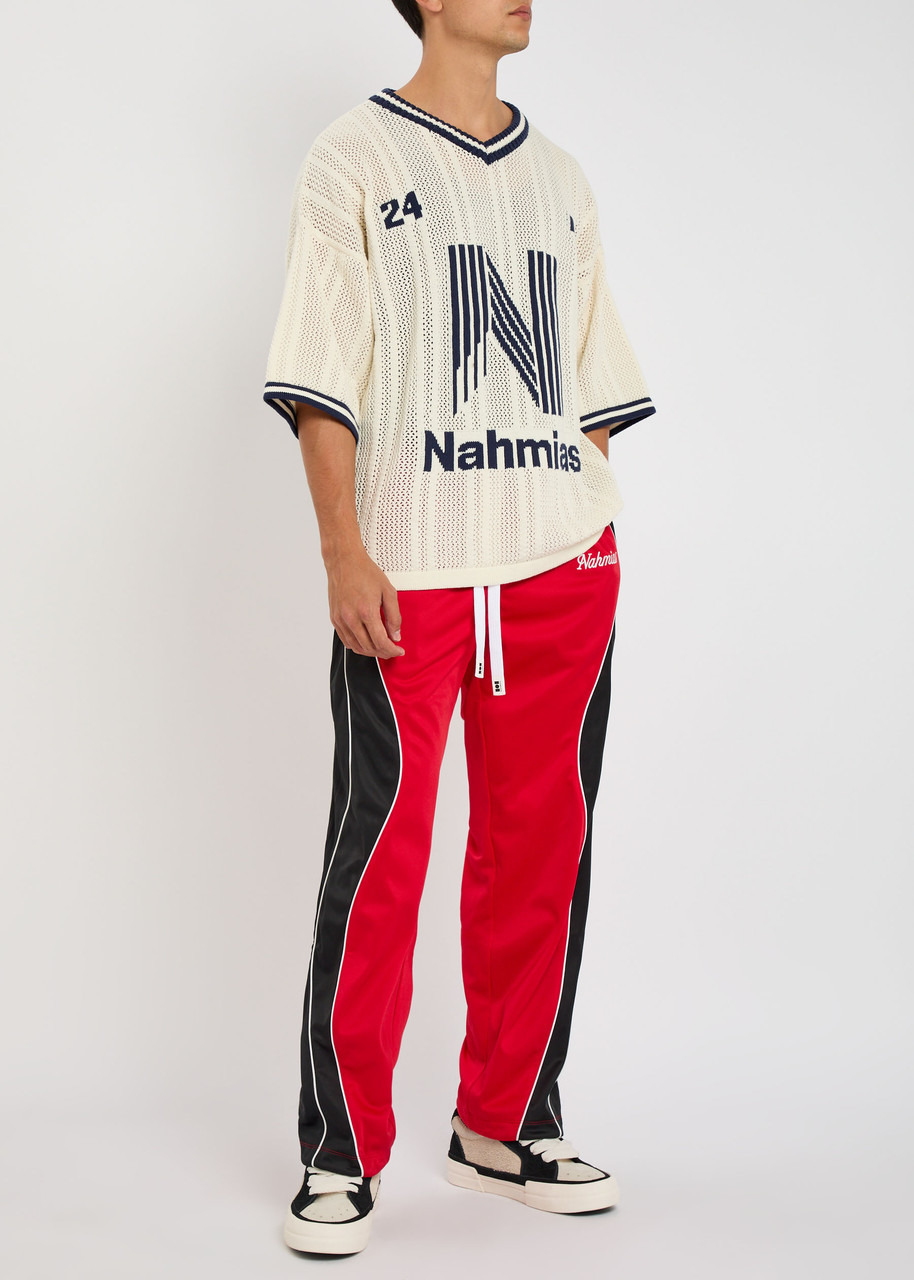 Nahmias Intarsia Open-knit Cotton Shirt - 4