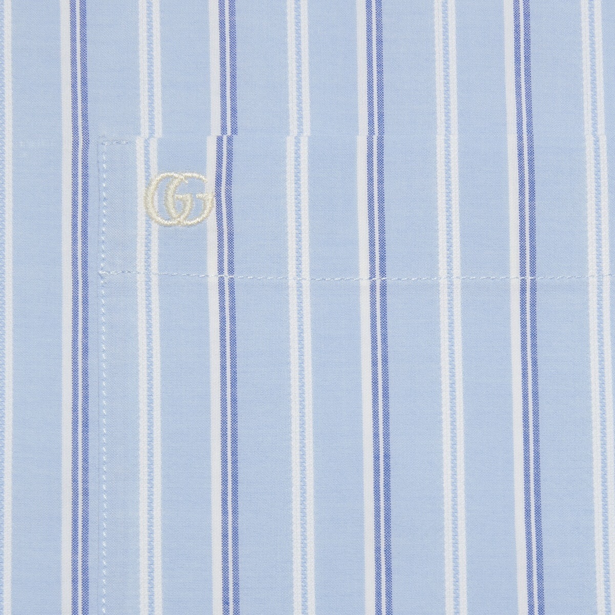 Striped cotton shirt with embroidery - 9
