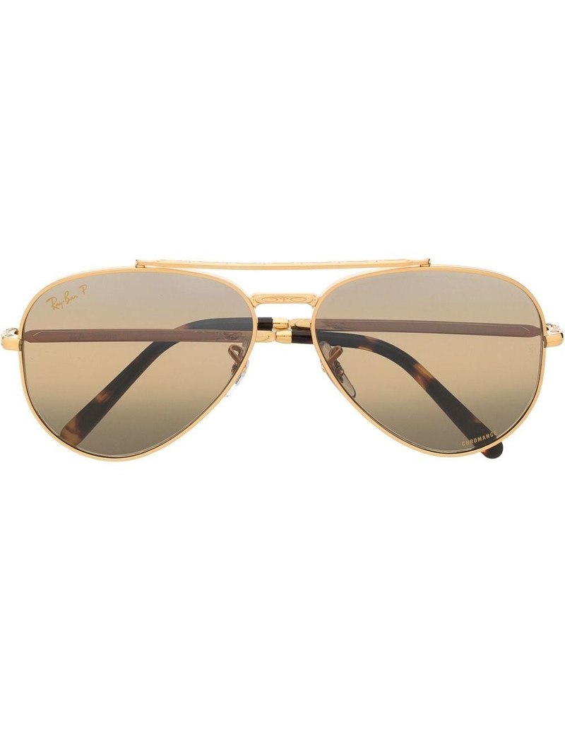 mirrored-lens aviator sunglasses 1