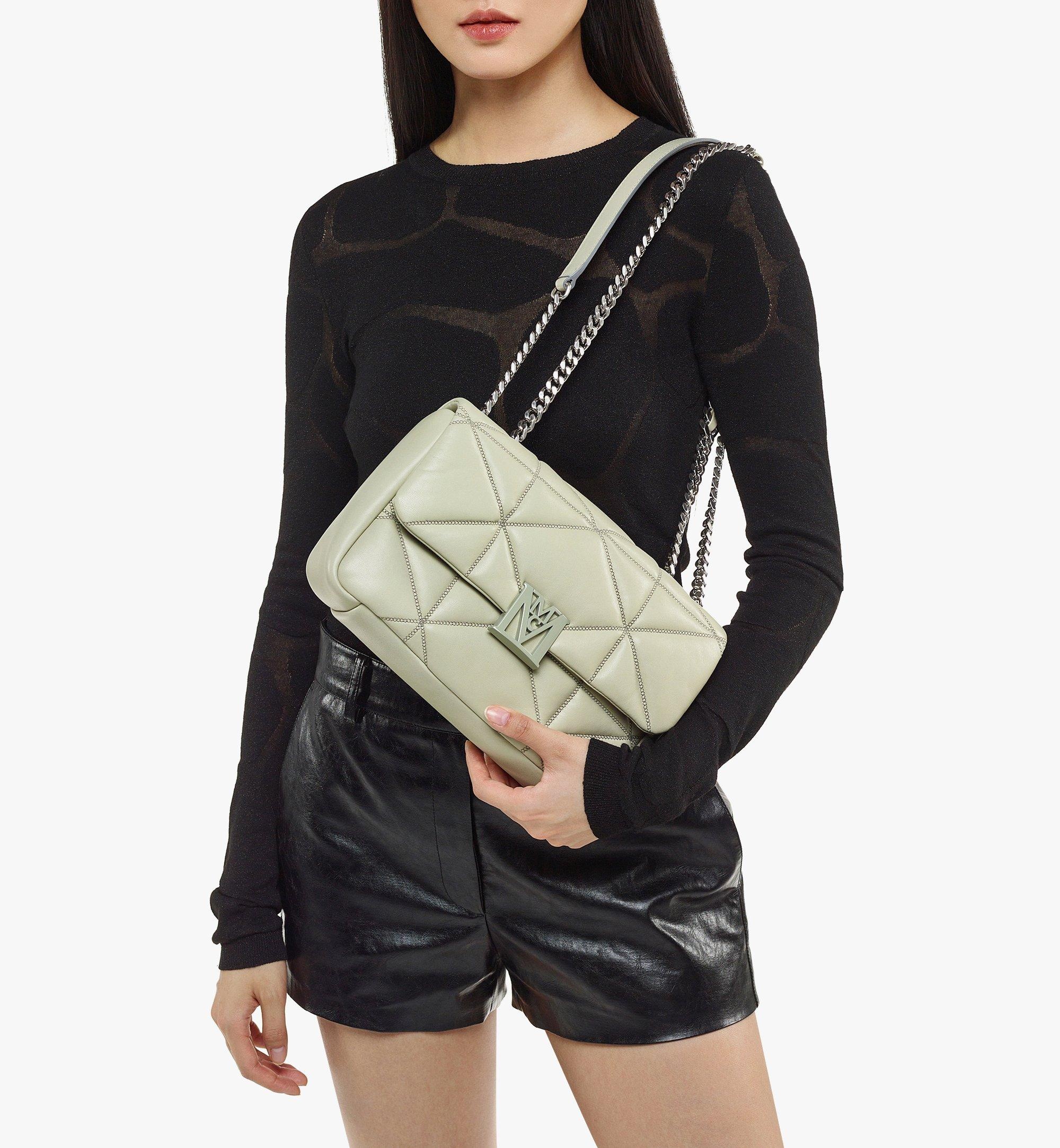 Travia Shoulder Bag in Cloud Quilted Leather - 6