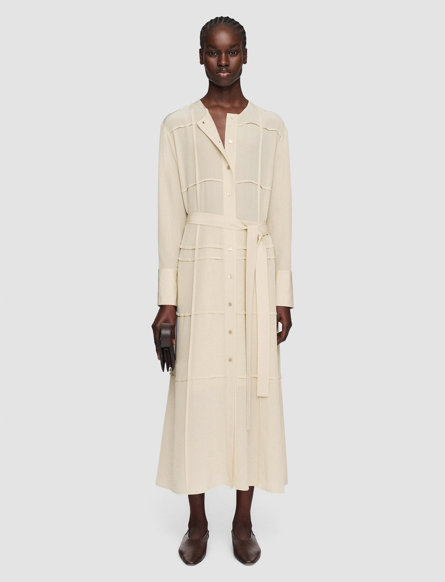 Silk Crepe de Soie Helene Dress - 2