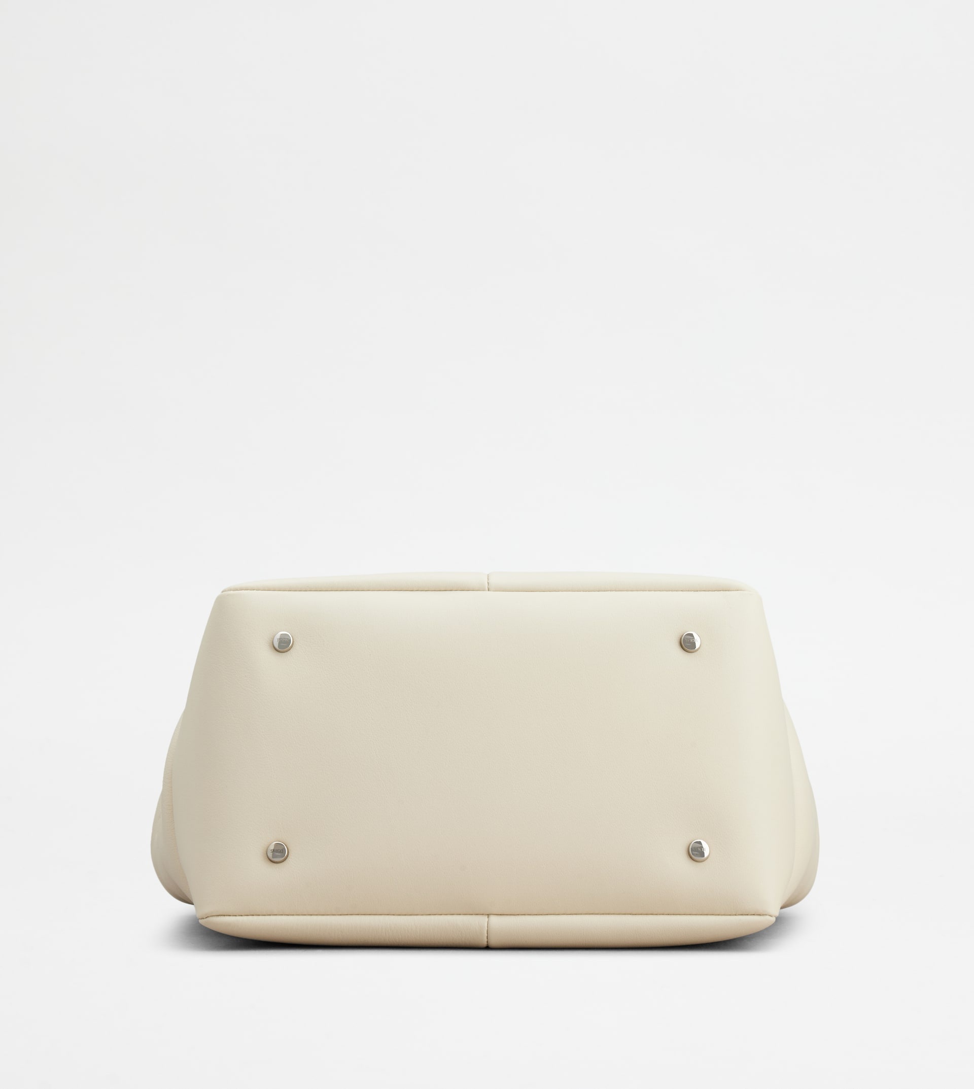 TOD'S DI BAG REVERSE IN LEATHER SMALL - OFF WHITE - 4