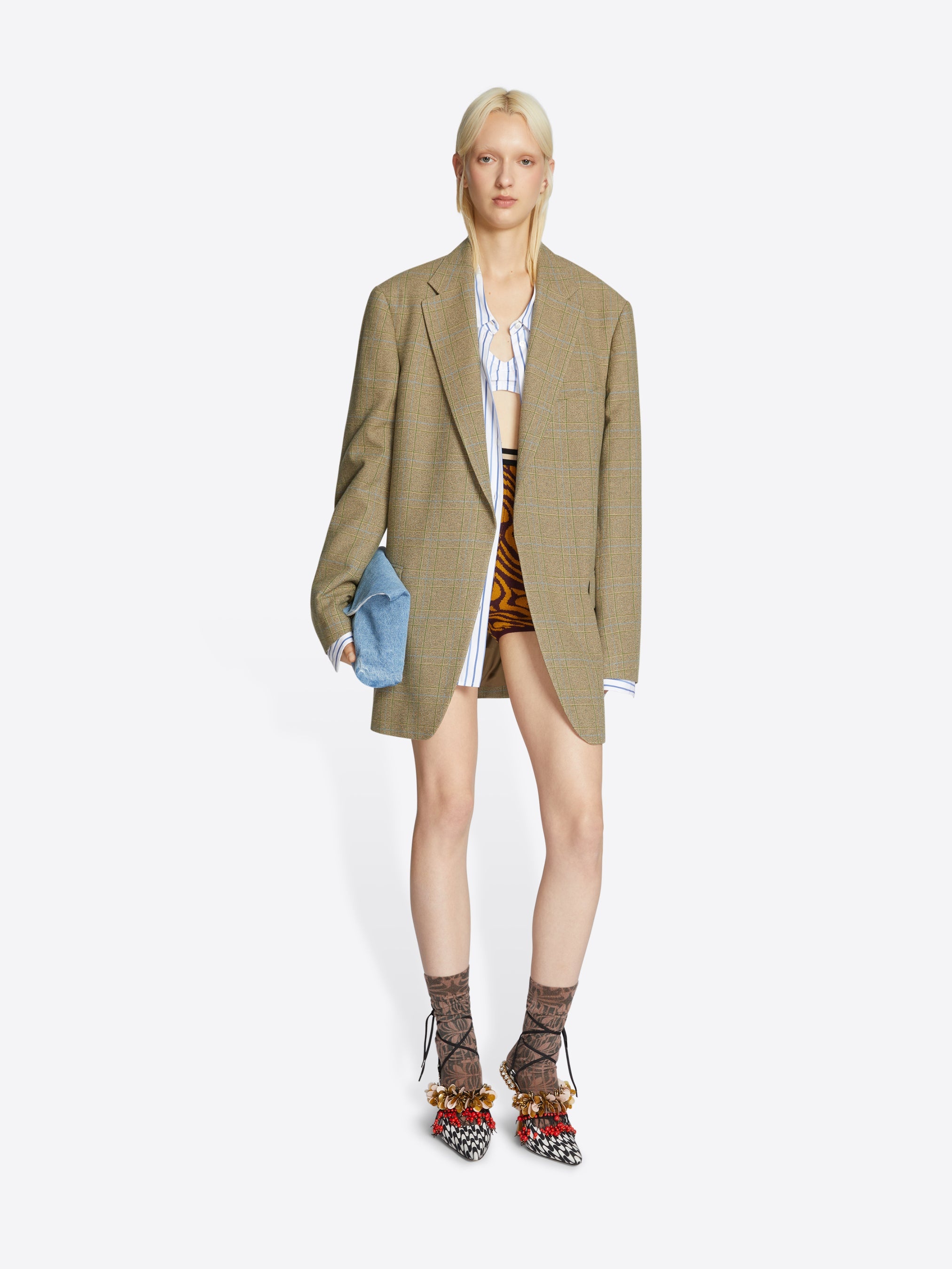 CHECKED BLAZER - 2