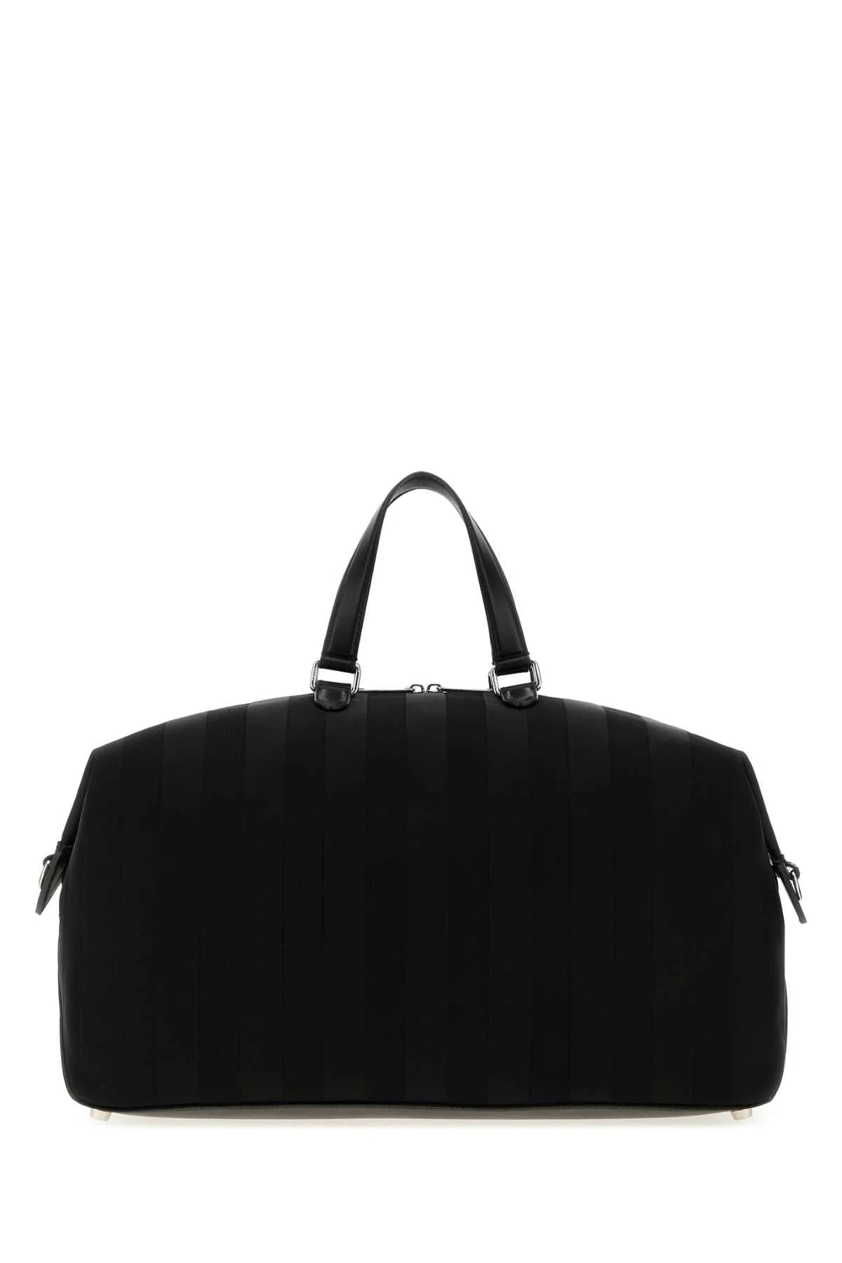 Fendi Men Black Canvas Fendi Lui 48 Travel Bag - 1