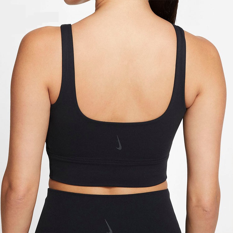 (WMNS) Nike AS W NK YOGA LUXE CROP TANK Black CQ8966-010 - 4