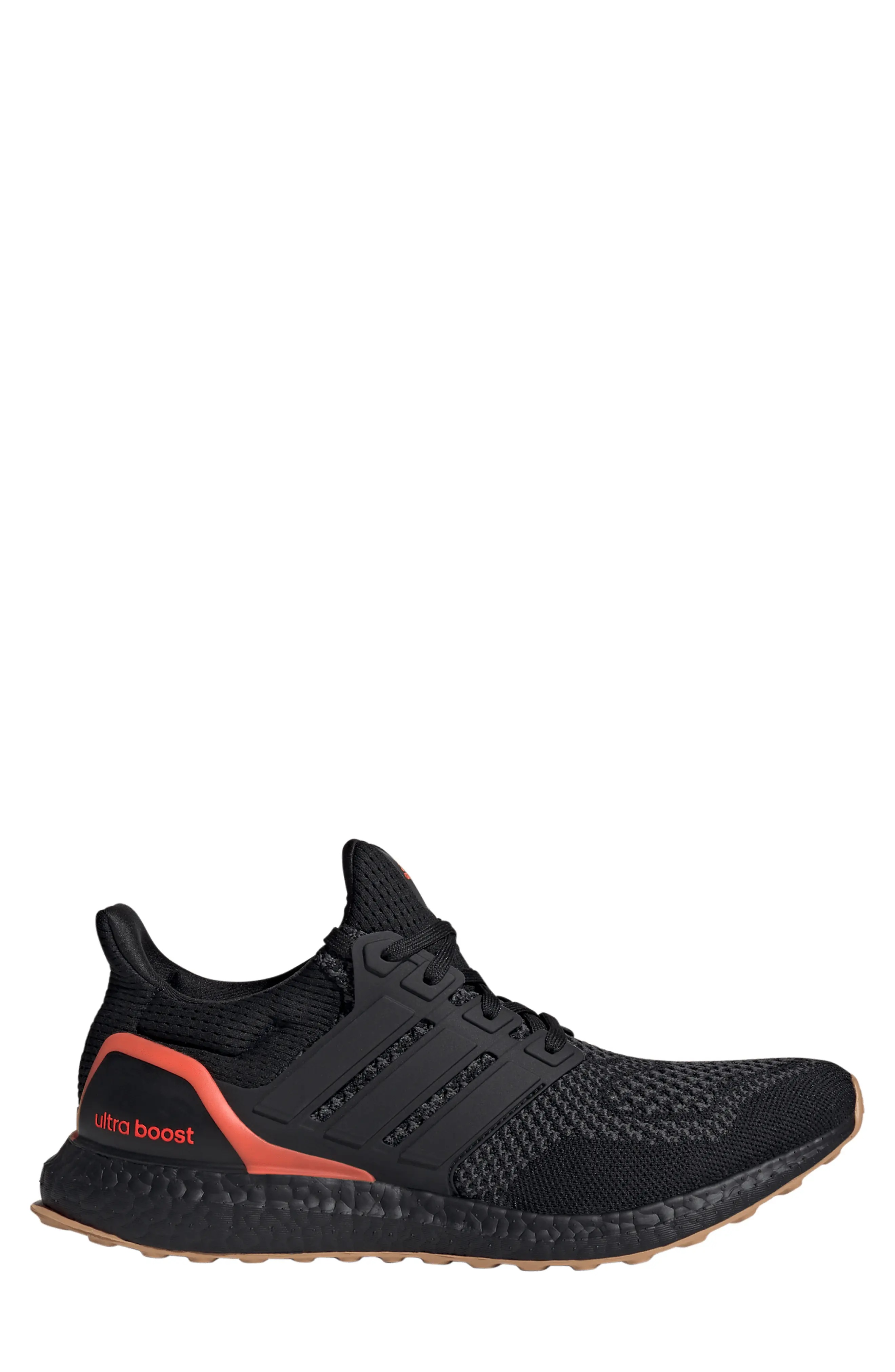 Ultraboost 1.0 Running Sneaker in Black/Black/Solar Red - 3