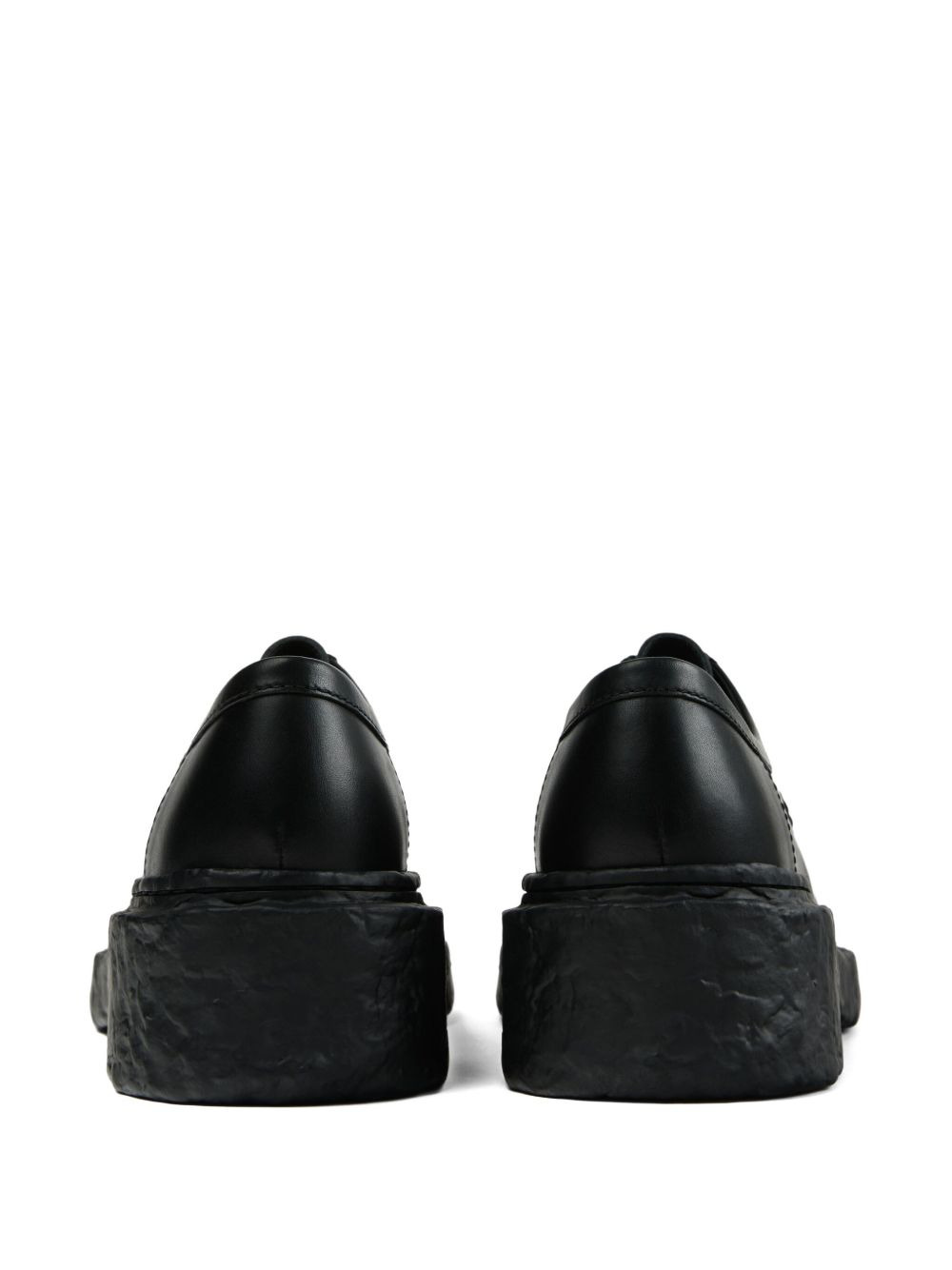 Vamonos leather lace-up platform shoes - 3