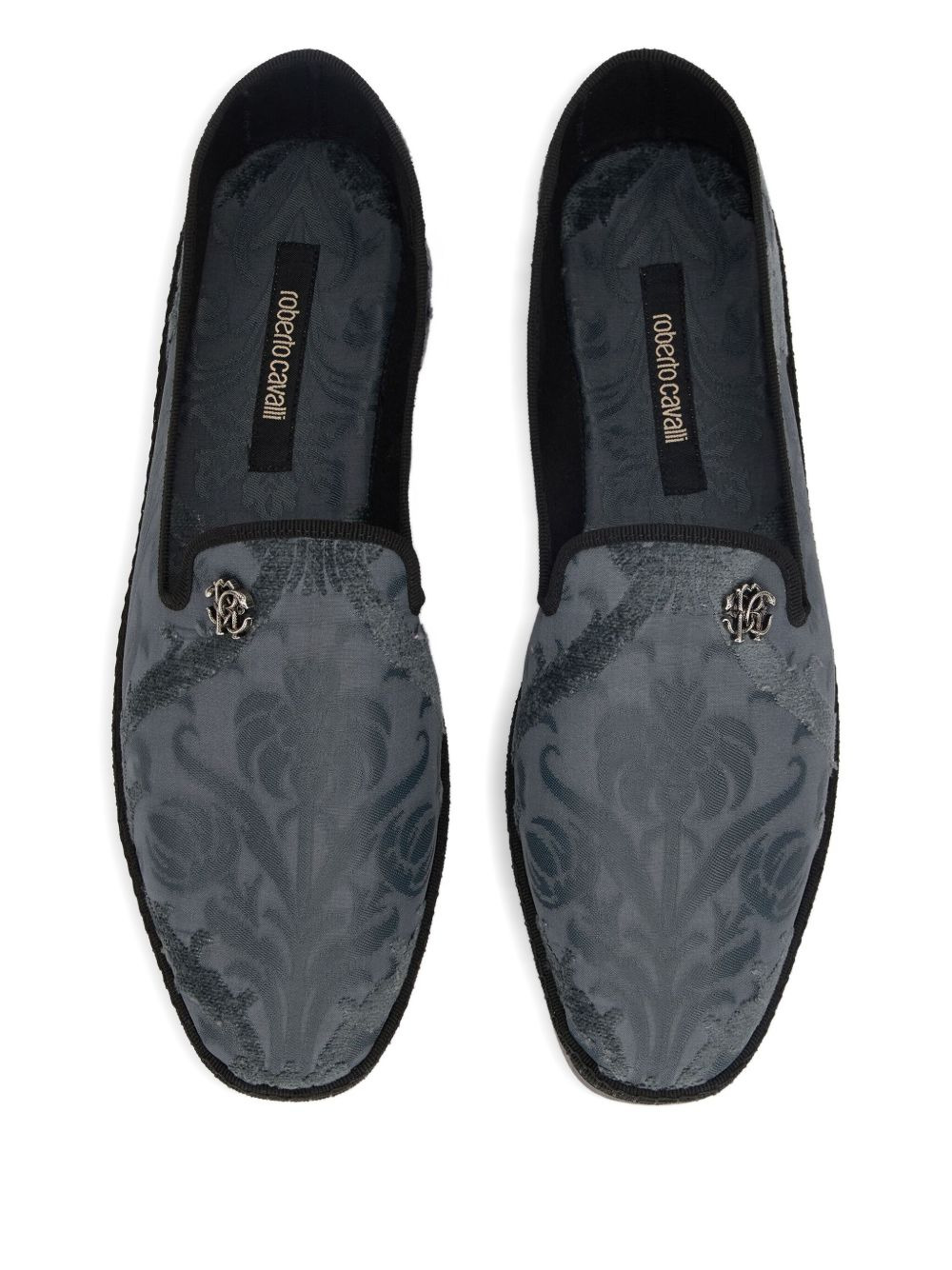 embossed-logo loafers - 3