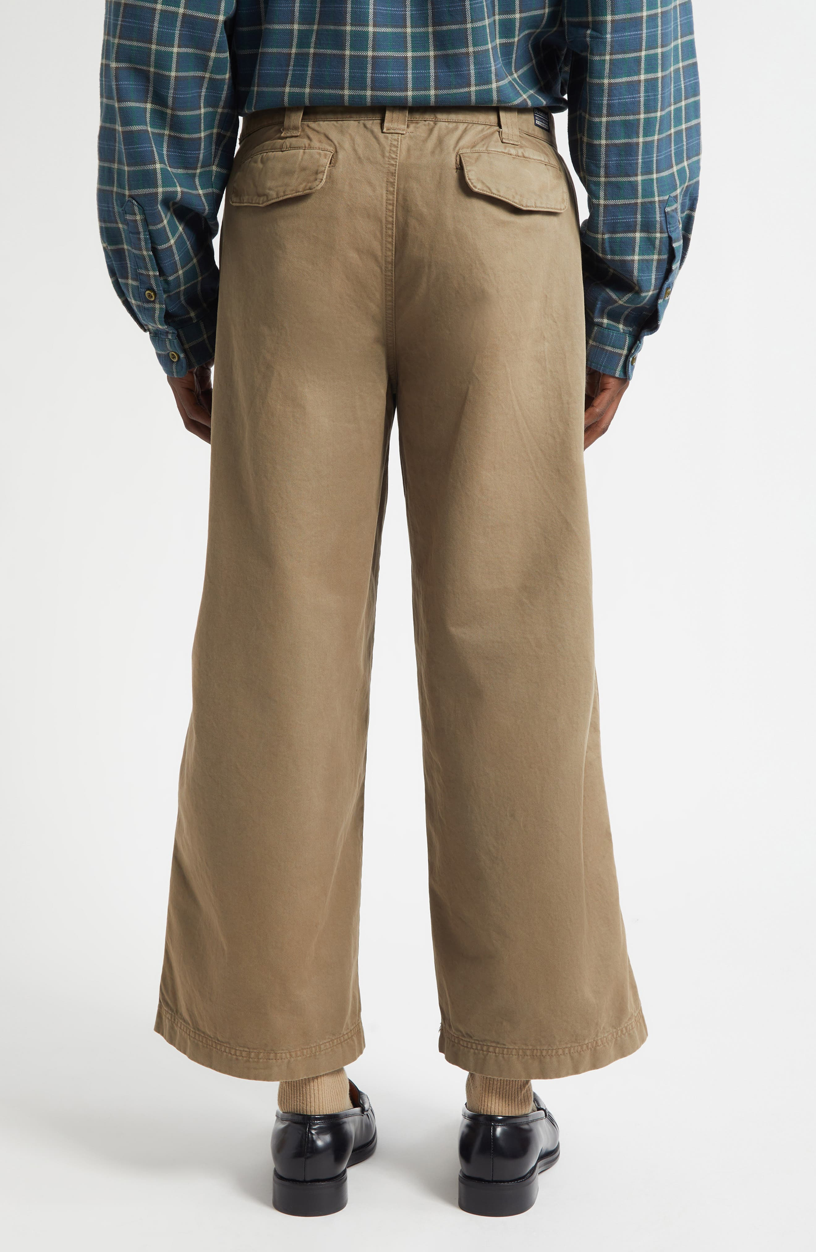 ERL Gender Inclusive Crop Chinos in Taupe at Nordstrom - 3