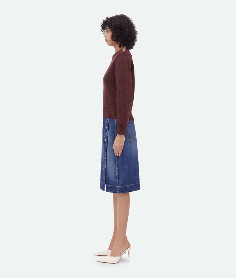Bottega Veneta wool jumper with metal knot buttons outlook