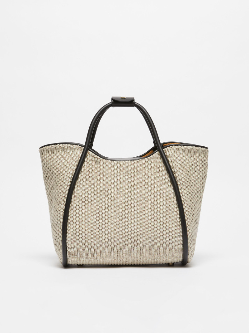 MARINESSTRAW Woven straw tote bag 3