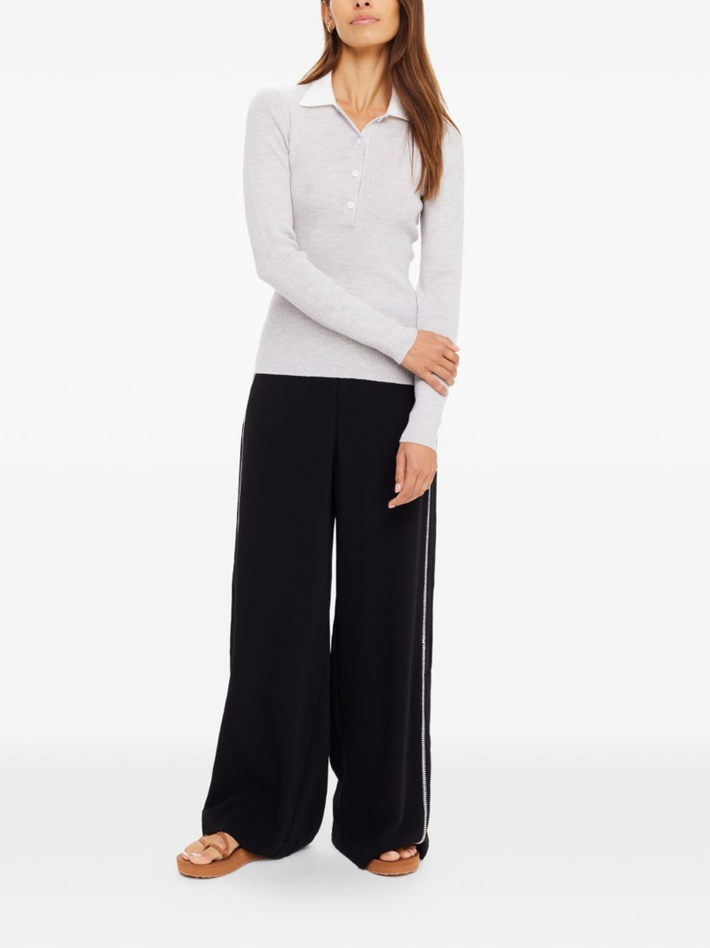 THE UPSIDE Faye collared knit polo top outlook