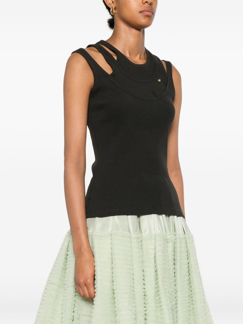 triple strap ribbed vest 3