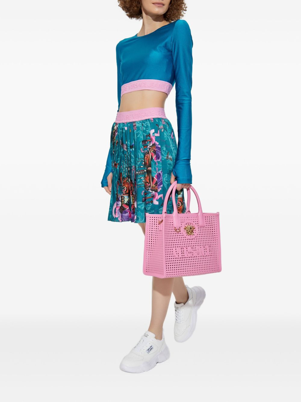 pleated printed skirt - 2