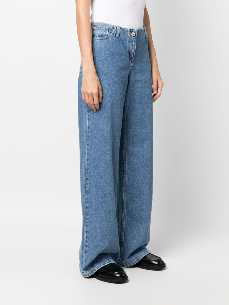 logo-patch wide-leg jeans 3