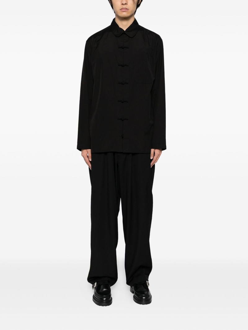 Yohji Yamamoto drawstring tapered trousers outlook