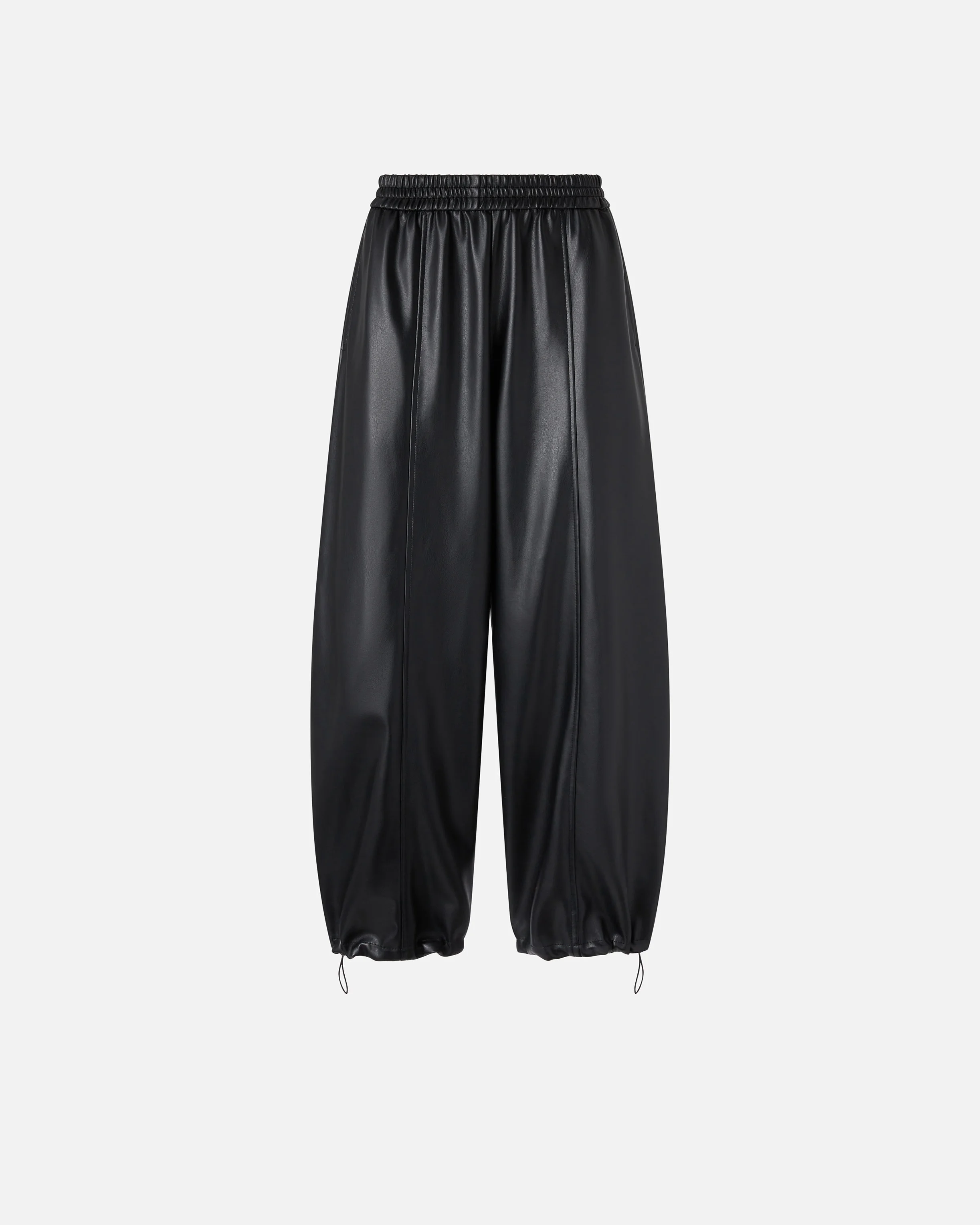FAUX LEATHER BALLOON TROUSERS - 1