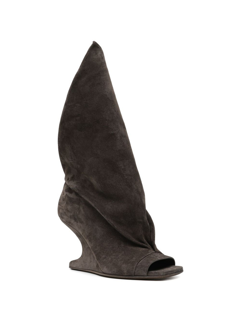 Rick Owens open toe cantilever sandals outlook