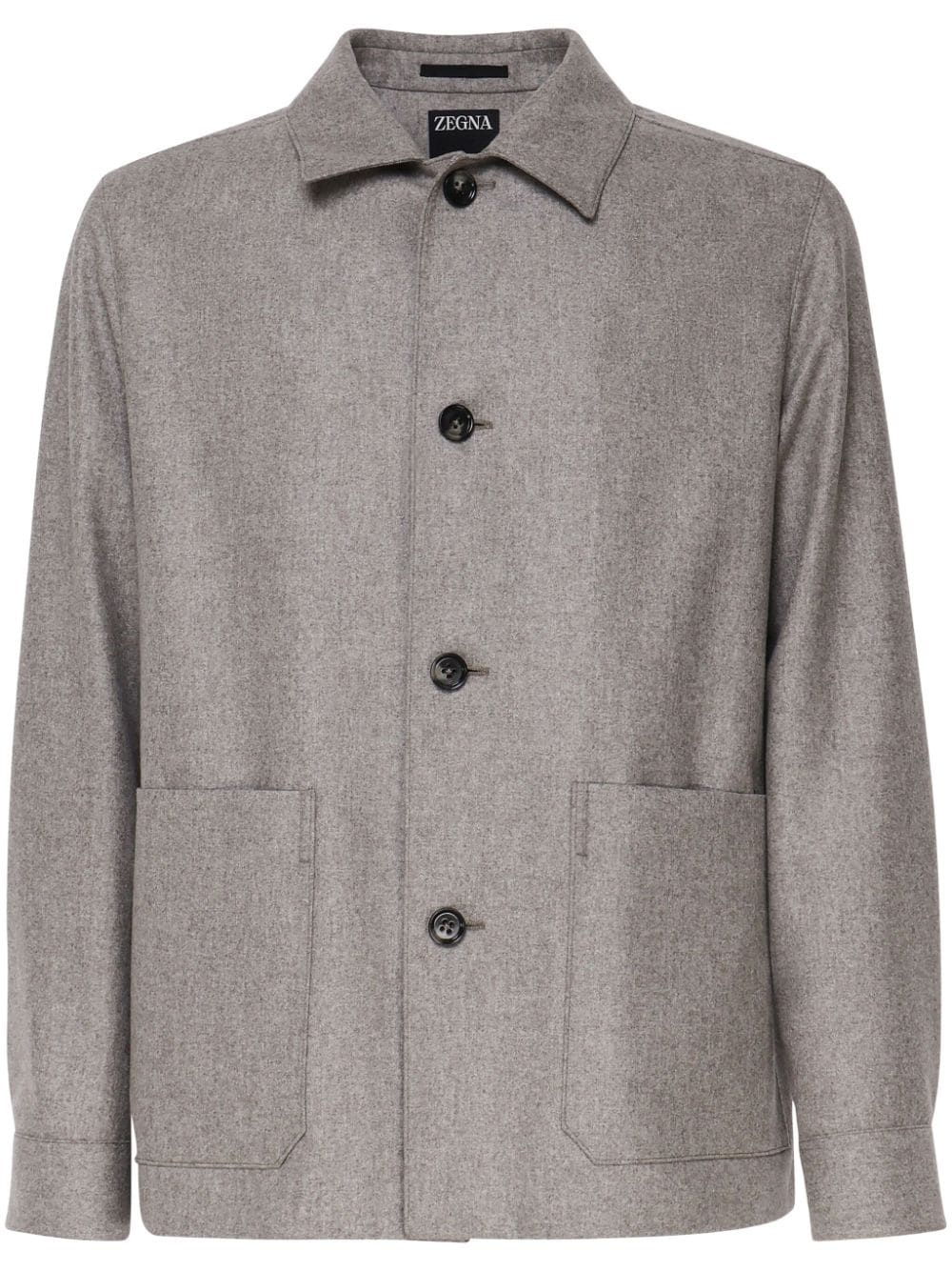 wool shirt jacket - 1