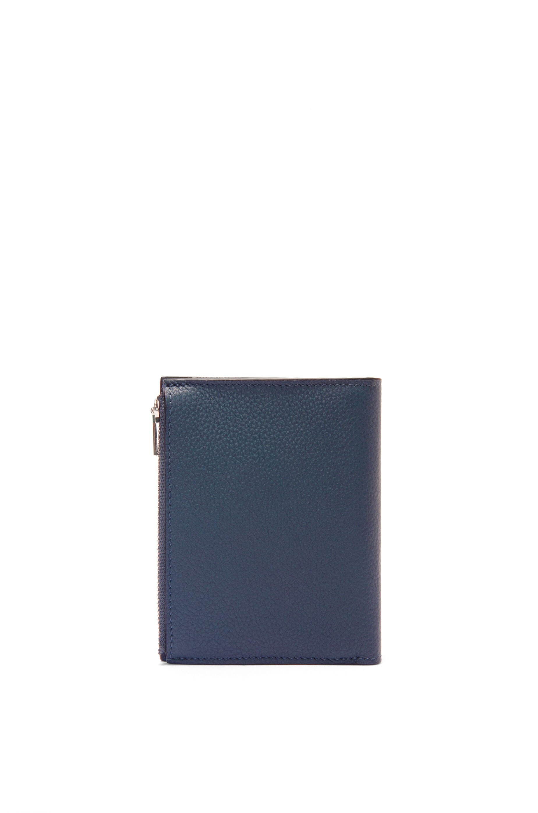 Slim compact wallet in soft grained calfskin - 4