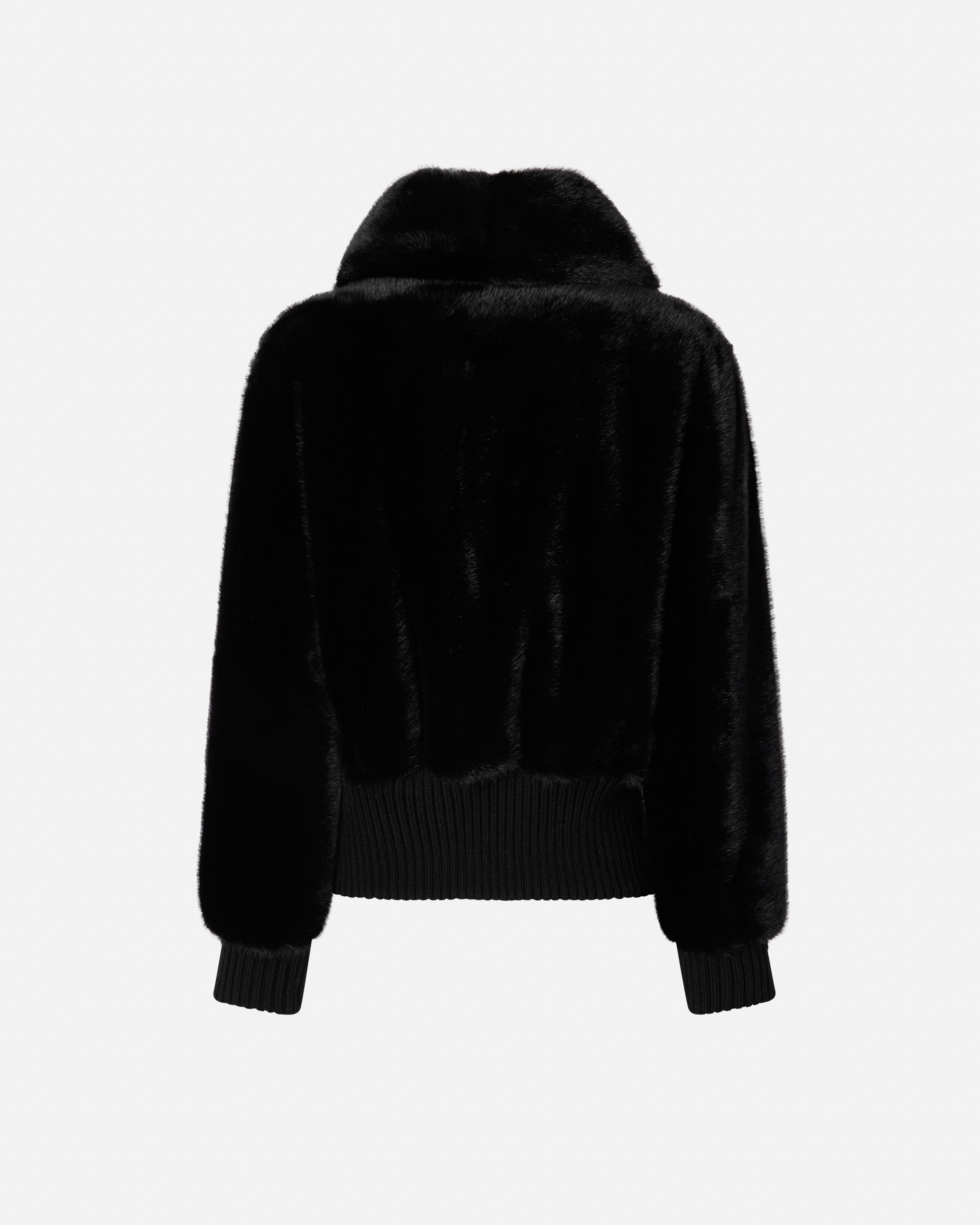 FAUX FUR BOMBER JACKET - 2