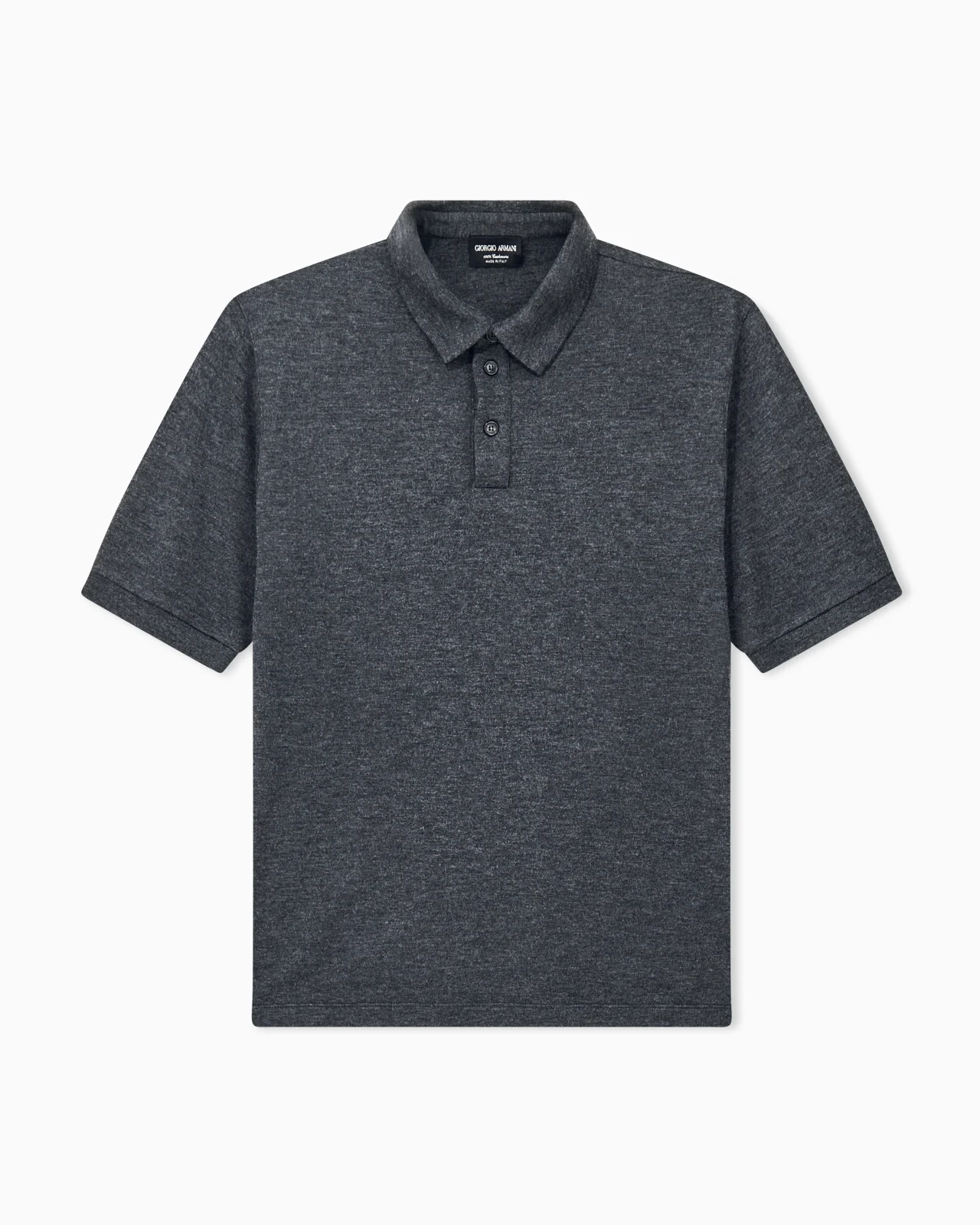 POLO SHIRT CASHMERE PURE INTERLOCK - 1